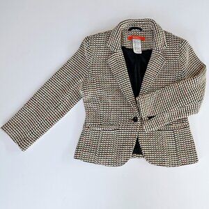 Anthropologie Cartonnier Women's 3/4 Sleeve Tasmin Tweed Blazer-Small